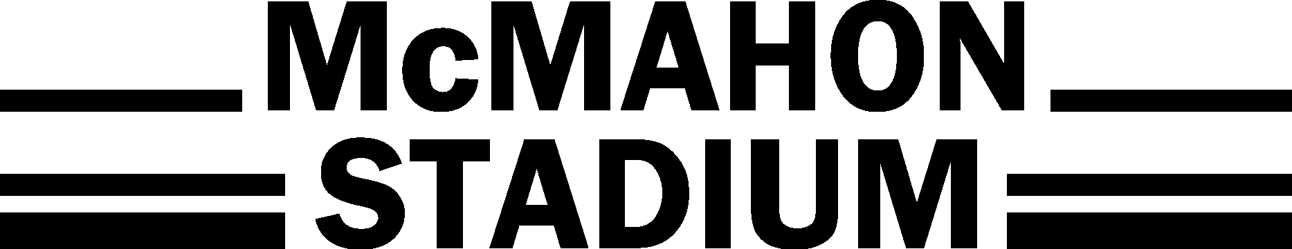 McMahon Stadium Black Logo Vector Logo
